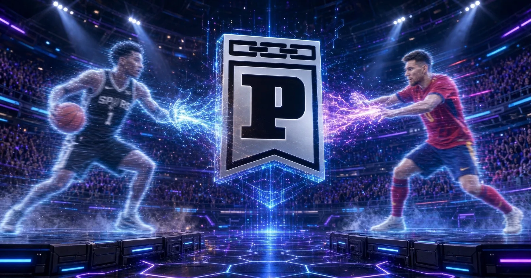Two players battle in the Ripzone arena